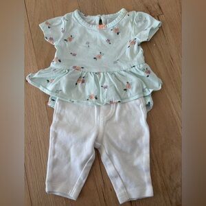 Carter's Floral Newborn Outfit
